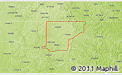 Physical 3D Map of ZIP code 74652