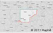 Silver Style 3D Map of ZIP code 74652