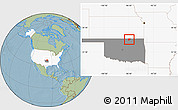 Savanna Style Location Map of ZIP code 74652, highlighted country, highlighted state, hill shading