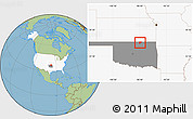 Savanna Style Location Map of ZIP code 74652, highlighted country, highlighted state