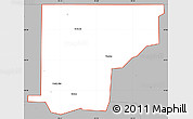 Gray Simple Map of ZIP code 74652