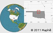 Satellite Location Map of ZIP code 74653, highlighted country, highlighted state
