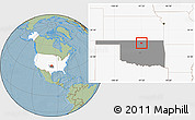 Savanna Style Location Map of ZIP code 74653, highlighted country, highlighted state, hill shading