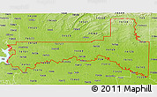 Physical 3D Map of ZIP codes starting with 747