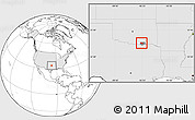 Blank Location Map of ZIP code 74701, highlighted country, highlighted county