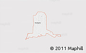 Silver Style 3D Map of ZIP code 74723, single color outside