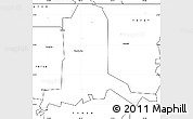 Blank Simple Map of ZIP code 74723