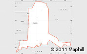Silver Style Simple Map of ZIP code 74723