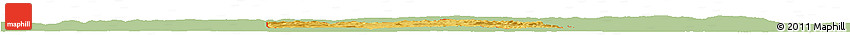 Savanna Style Horizon Map of ZIP Code 74724, single color outside