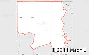 Silver Style Simple Map of ZIP code 74724