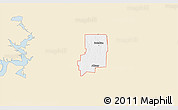 Classic Style 3D Map of ZIP code 74726, single color outside