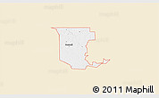 Classic Style 3D Map of ZIP code 74727, single color outside