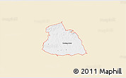 Classic Style 3D Map of ZIP code 74728, single color outside