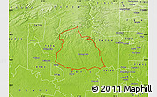 Physical Map of ZIP code 74728