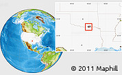 Physical Location Map of ZIP code 74730, highlighted country, highlighted county