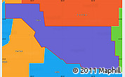 Political Simple Map of ZIP code 74730