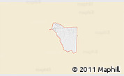 Classic Style 3D Map of ZIP code 74734, single color outside