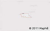 Silver Style 3D Map of ZIP code 74738, single color outside