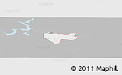 Gray Panoramic Map of ZIP code 74741, single color outside