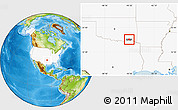 Physical Location Map of ZIP code 74743, highlighted country, highlighted county