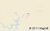 Classic Style 3D Map of ZIP code 74748, single color outside