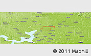 Physical Panoramic Map of ZIP code 74748