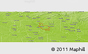 Physical Panoramic Map of ZIP code 74756