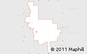 Silver Style Simple Map of ZIP code 74756