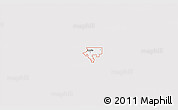 Silver Style 3D Map of ZIP code 74760, single color outside