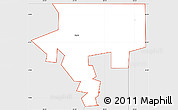 Silver Style Simple Map of ZIP code 74760