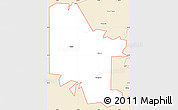 Classic Style Simple Map of ZIP code 74764