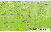 Physical 3D Map of ZIP code 74766