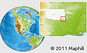 Physical Location Map of ZIP code 74766, highlighted state