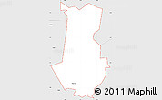 Silver Style Simple Map of ZIP code 74766