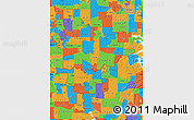 Political Map of ZIP codes starting with 748