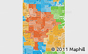 Political Shades Map of ZIP codes starting with 748