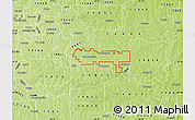Physical Map of ZIP code 74801