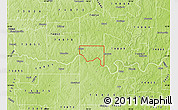 Physical Map of ZIP code 74826