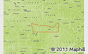 Physical Map of ZIP code 74831