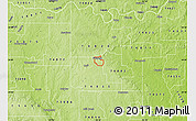 Physical Map of ZIP code 74843