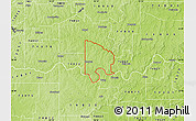 Physical Map of ZIP code 74849