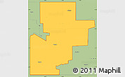 Savanna Style Simple Map of ZIP code 74859