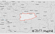 Silver Style 3D Map of ZIP code 74873