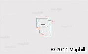 Silver Style 3D Map of ZIP code 74881, single color outside