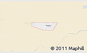 Classic Style 3D Map of ZIP code 74883, single color outside