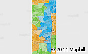 Political Shades Map of ZIP codes starting with 749