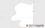 Silver Style Simple Map of ZIP code 74901