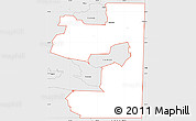 Silver Style Simple Map of ZIP code 74937