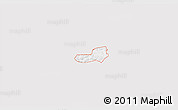Silver Style 3D Map of ZIP code 74939, single color outside
