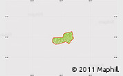Physical Map of ZIP code 74939, cropped outside